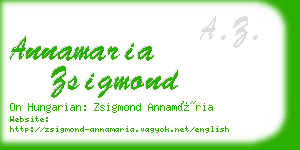 annamaria zsigmond business card